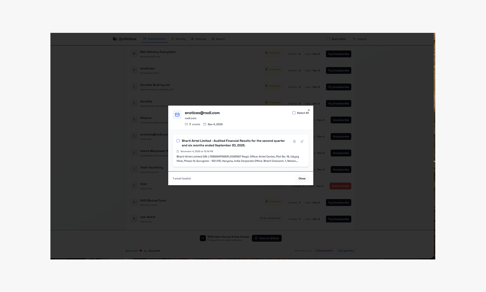QuiteInbox gallery image
