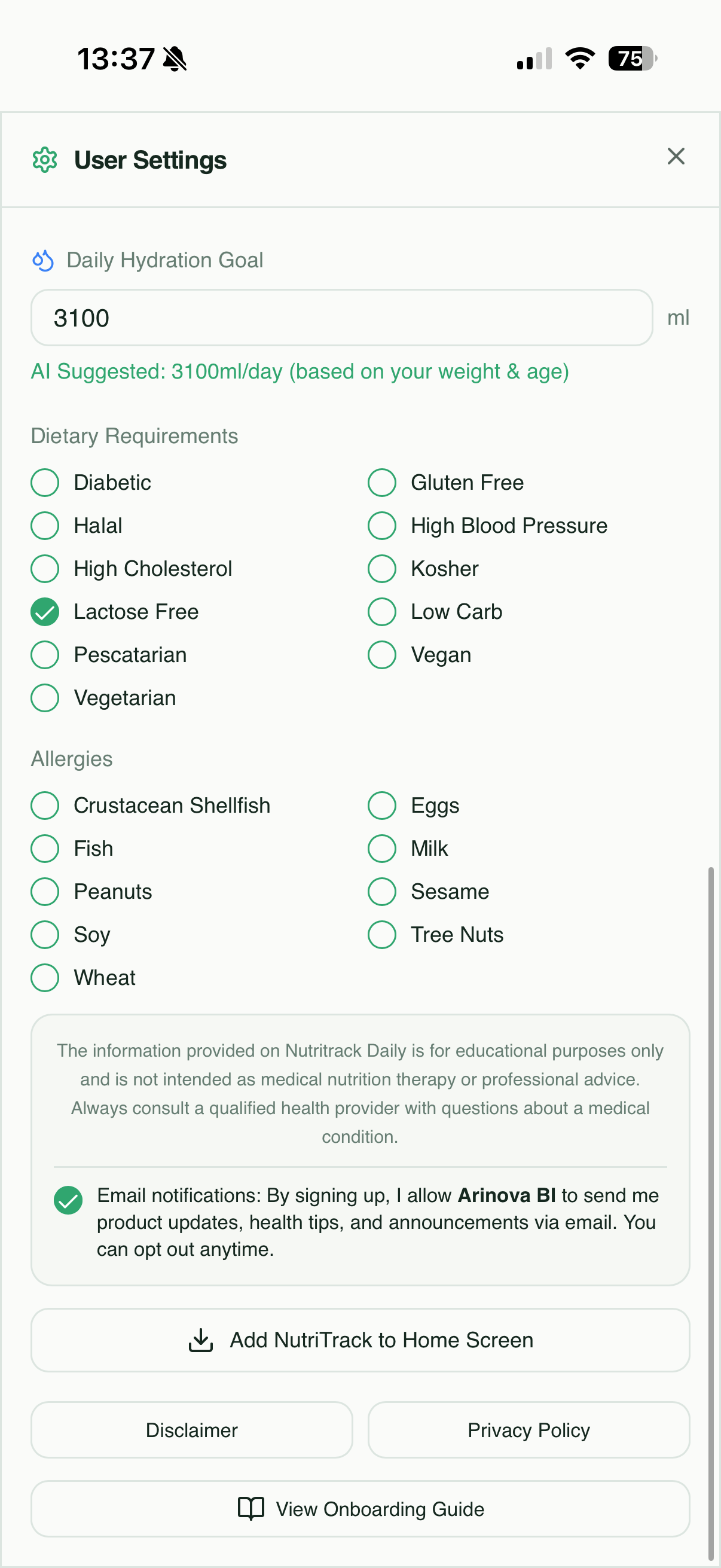 NutriTrack gallery image