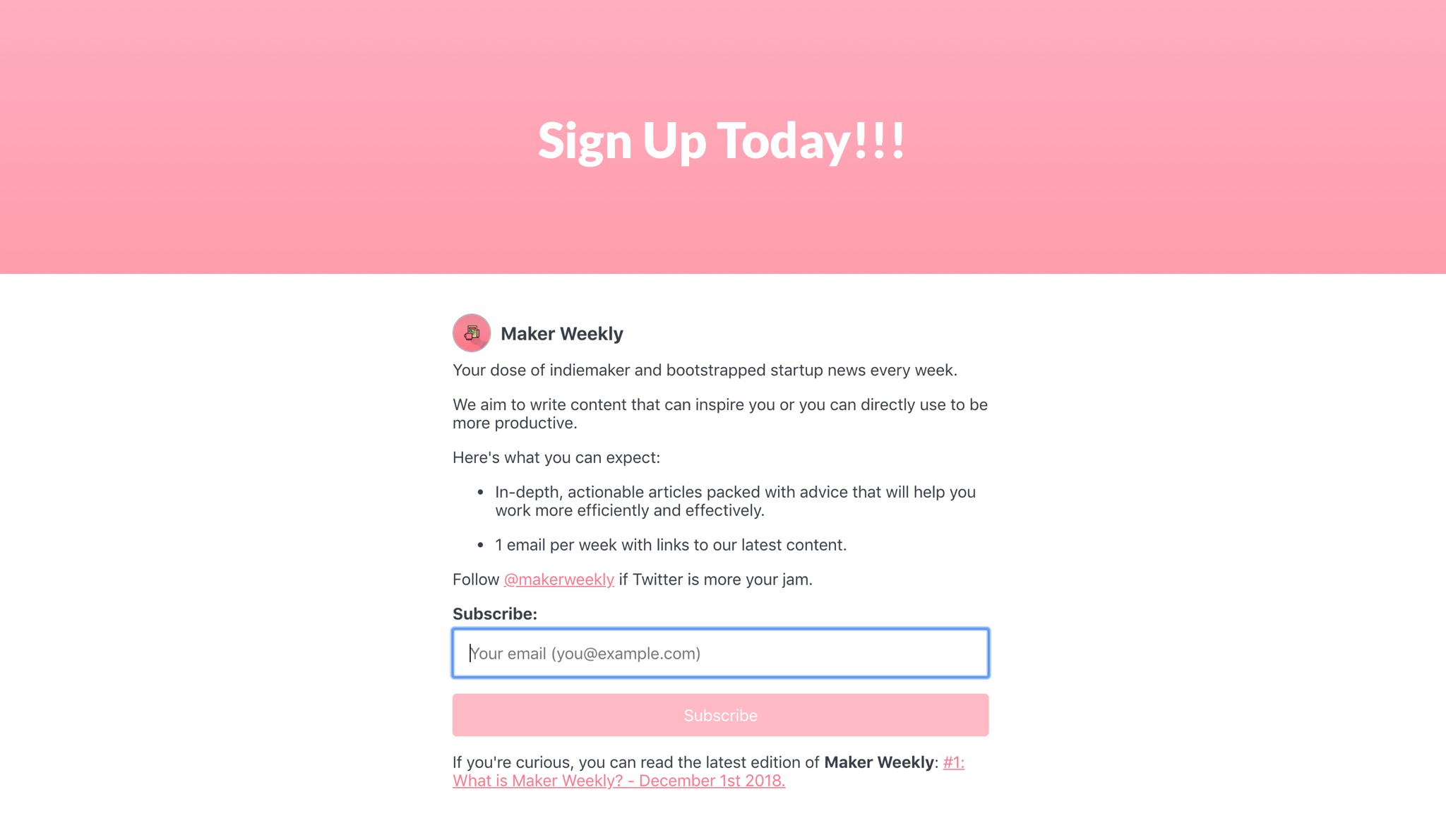 Maker Weekly gallery image