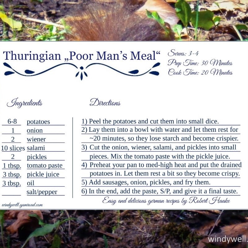 Thuringian "Poor Man's Meal"