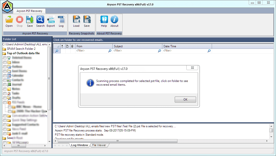 PST恢复 - 将MS Outlook PST F还原为各种文件格式的工具。媒体3
