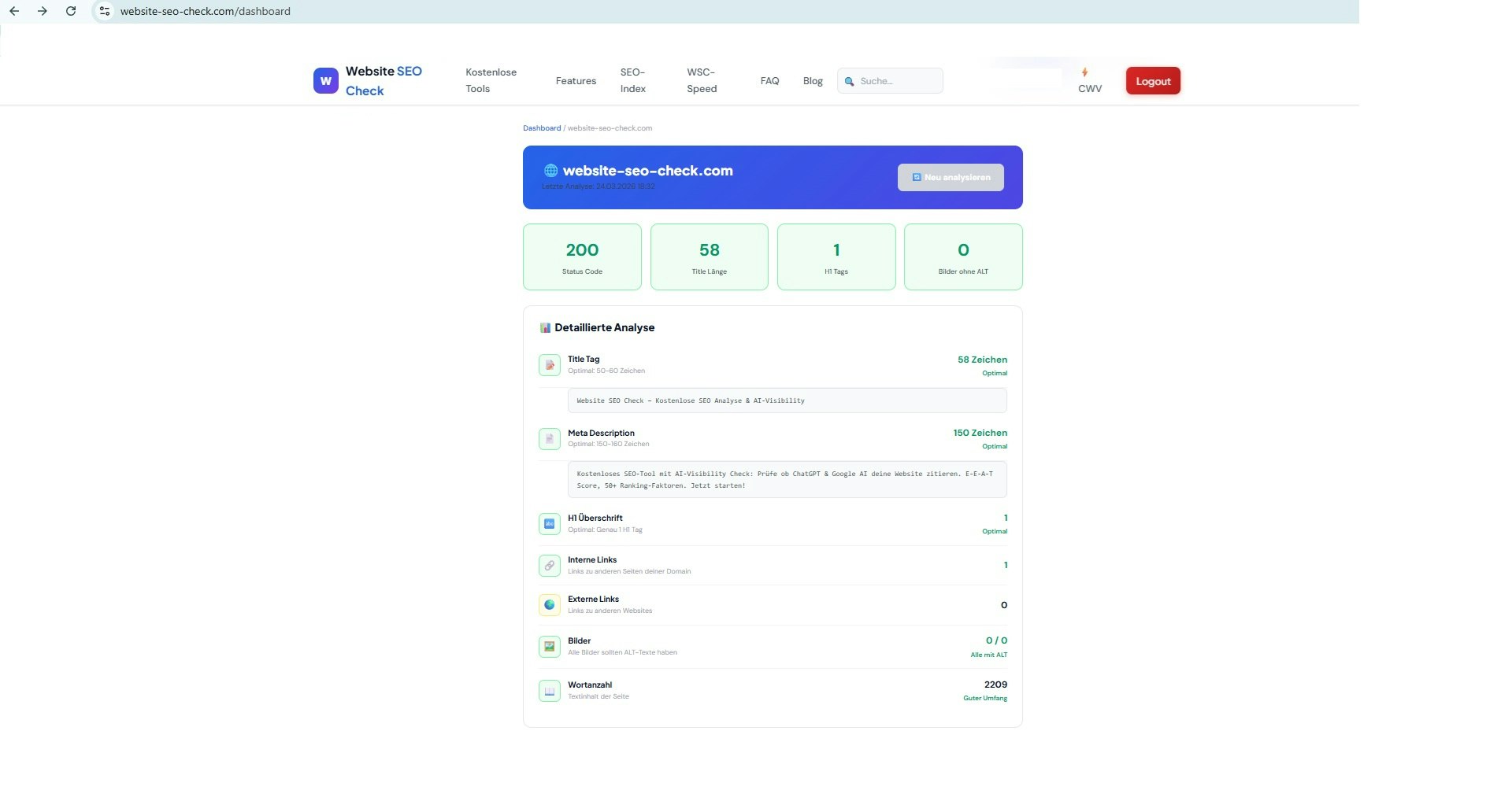 Website SEO Check gallery image