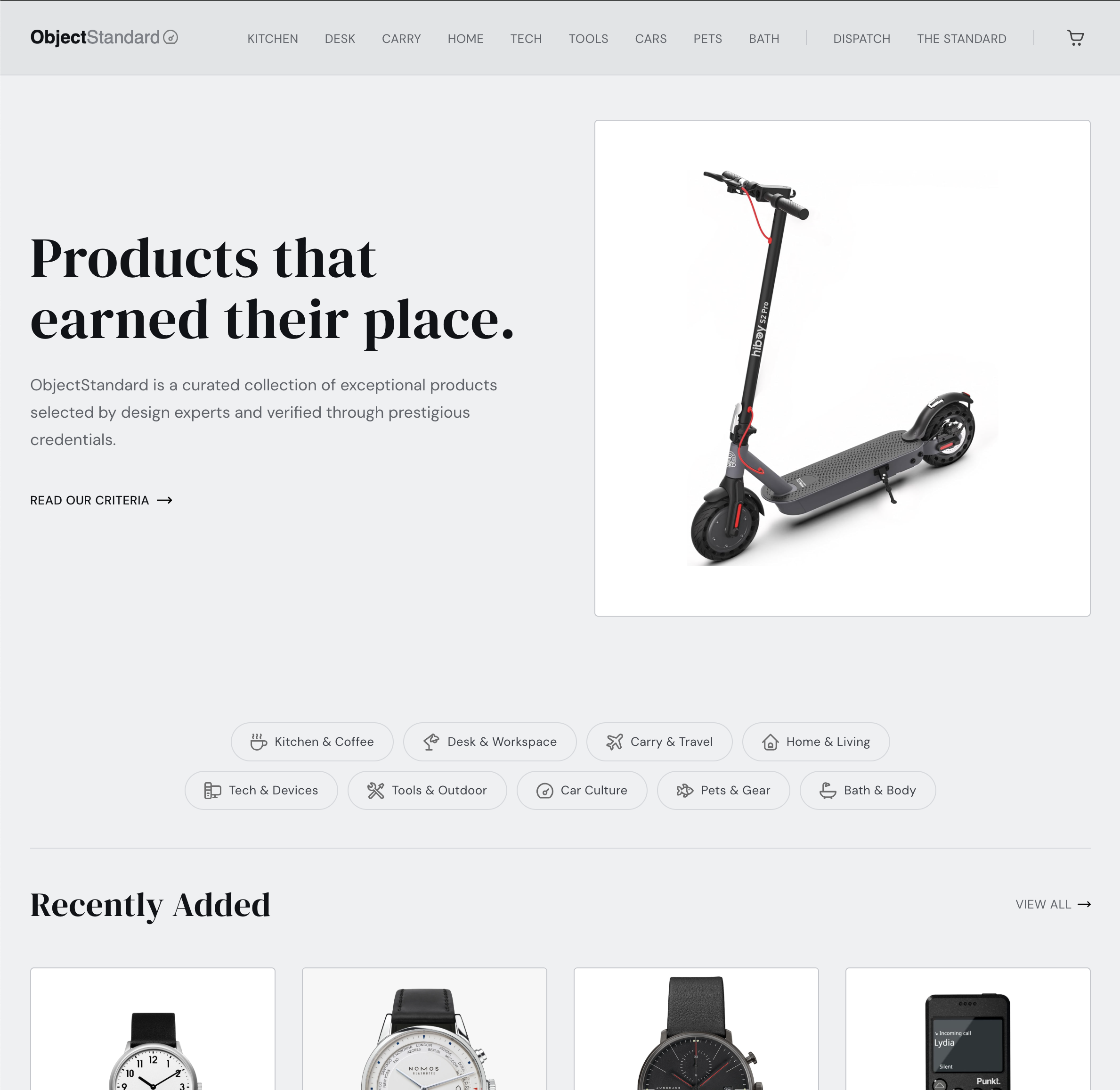 ObjectStandard - Main product screenshot demonstrating key features and user interface