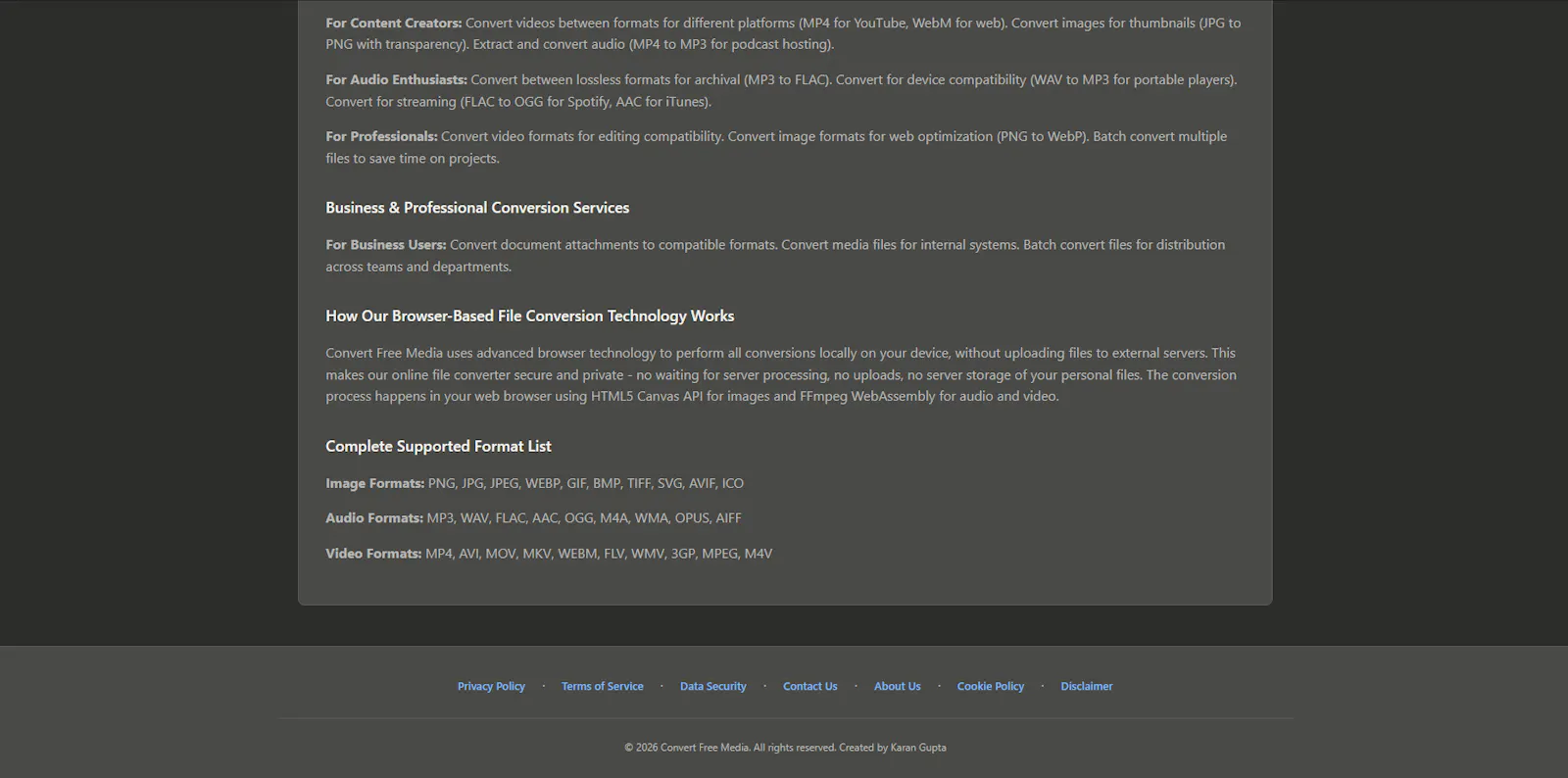 Convert Free Media screenshot 2