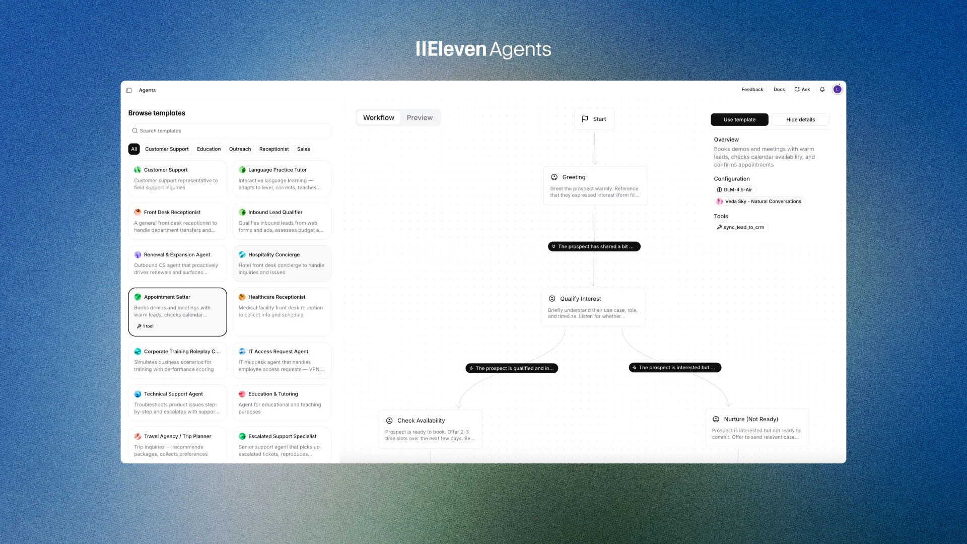 ElevenLabs Agent Templates screenshot 3