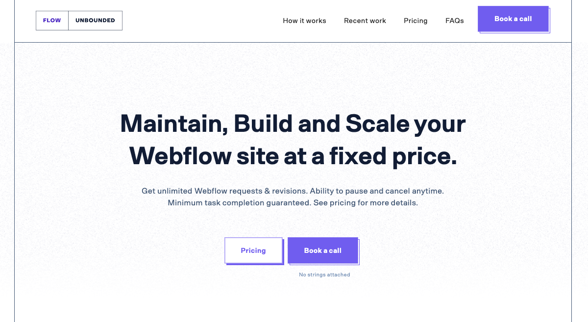 Media Flowunbounded - Xây dựng, duy trì và mở rộng trang web WebFlow của bạn với một mức giá cố định. 1
