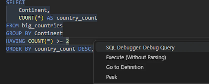 SQL Visual Debbuger screenshot 4