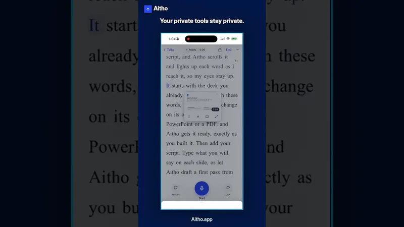 Aitho screenshot 3 (video preview)