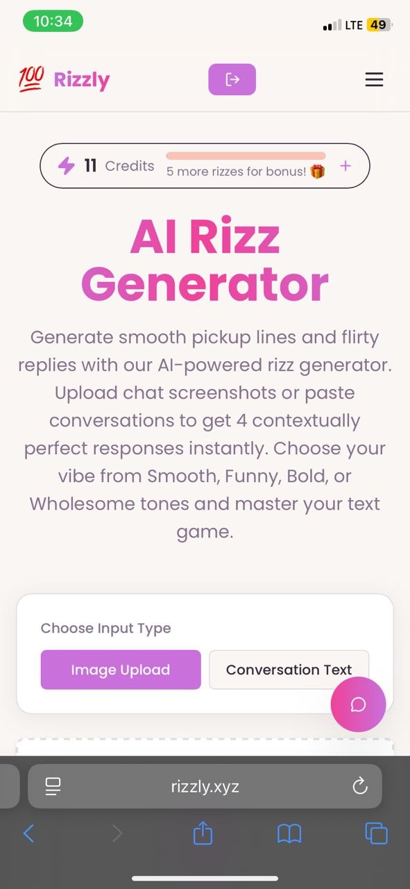 Rizzly - Main screenshot showing features and interface