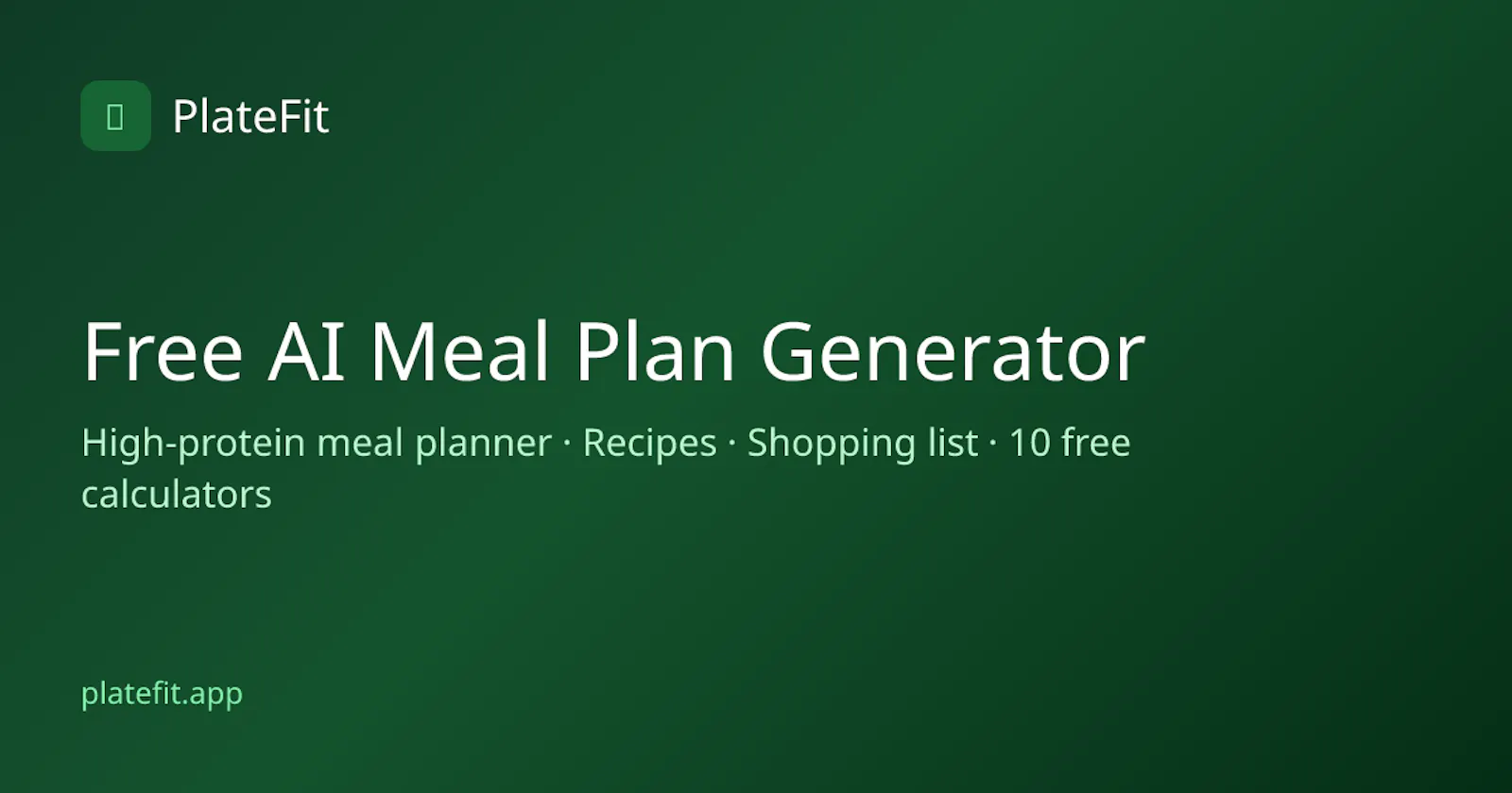 PlateFit screenshot 1