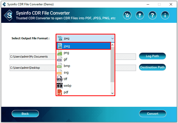 Media Penukar fail sysinfo cdr - Tukar Coreldraw CDR ke PDF, JPEG, dll pada Windows dan Mac 4
