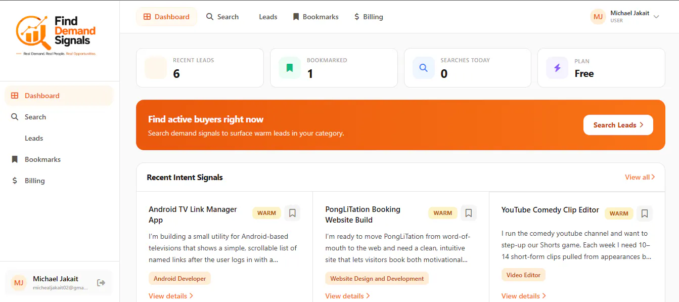 FindDemand Signals logo