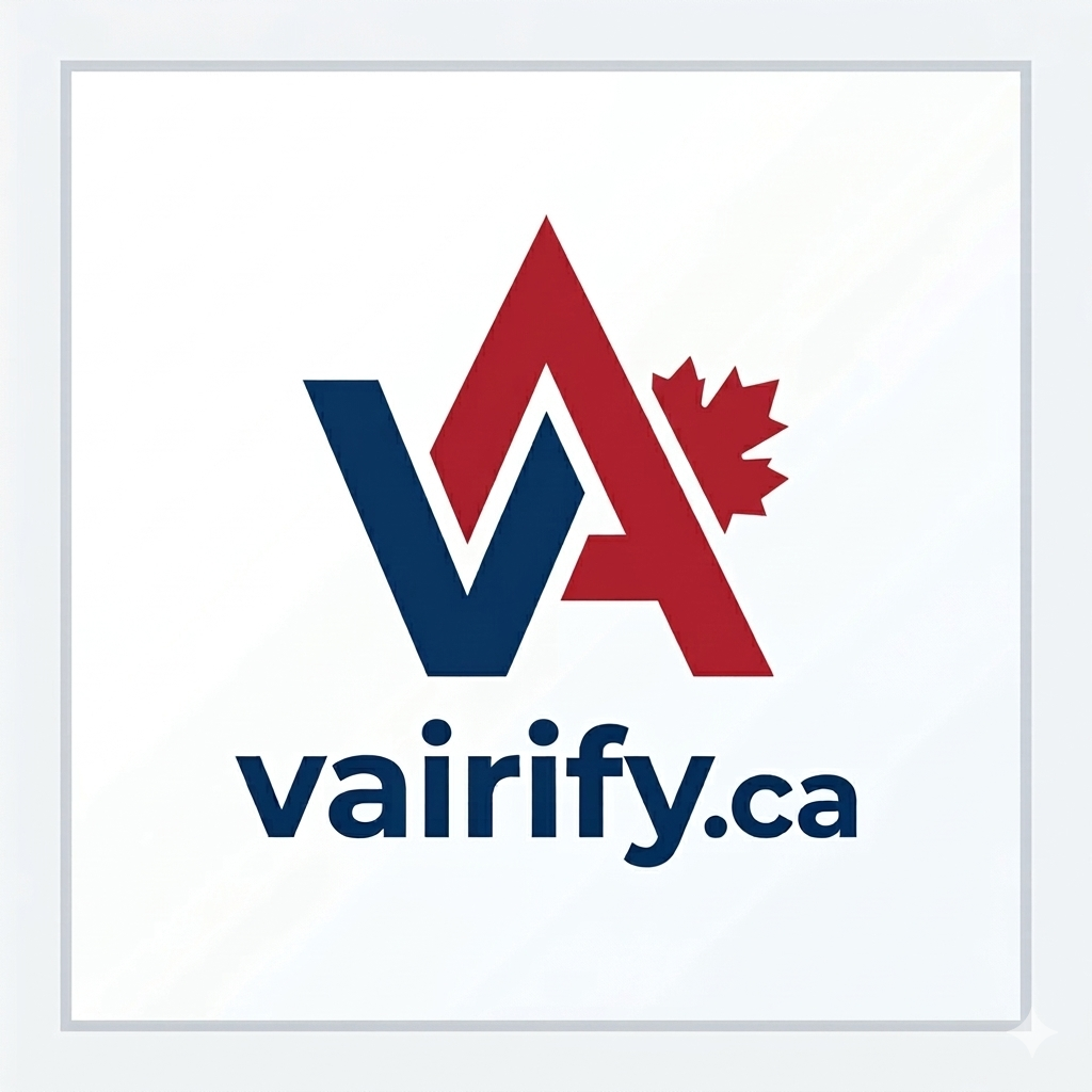 vairify.ca human AI fact checking - Product Hunt launch logo and brand identity