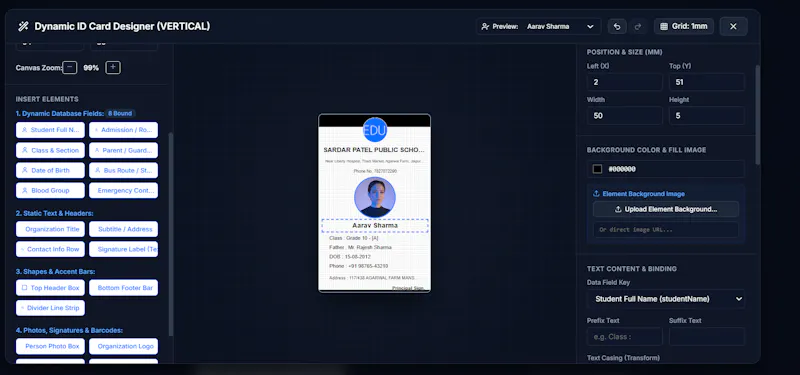 StrataMetriq ID Card Designer screenshot 3