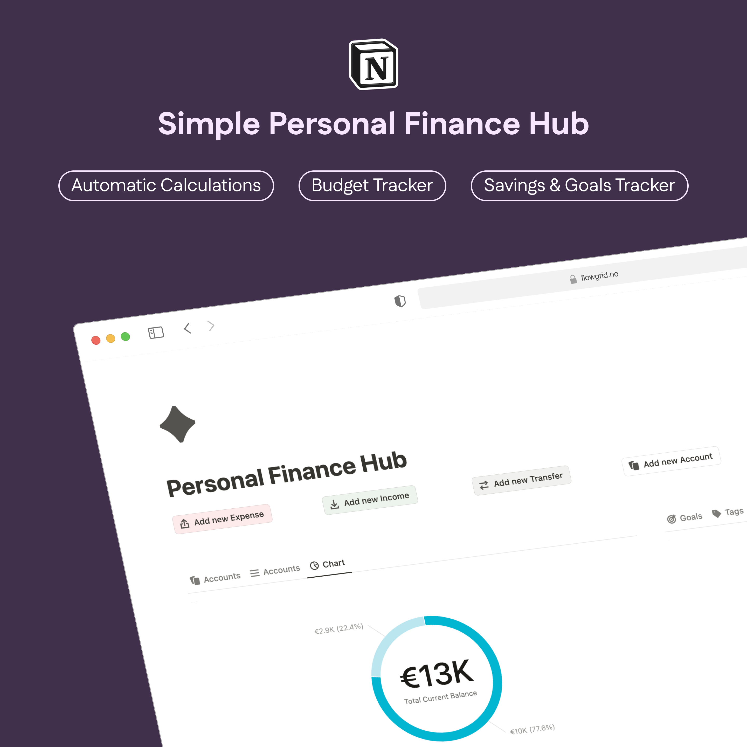 Simple yet Powerful Personal Finance Hub logo