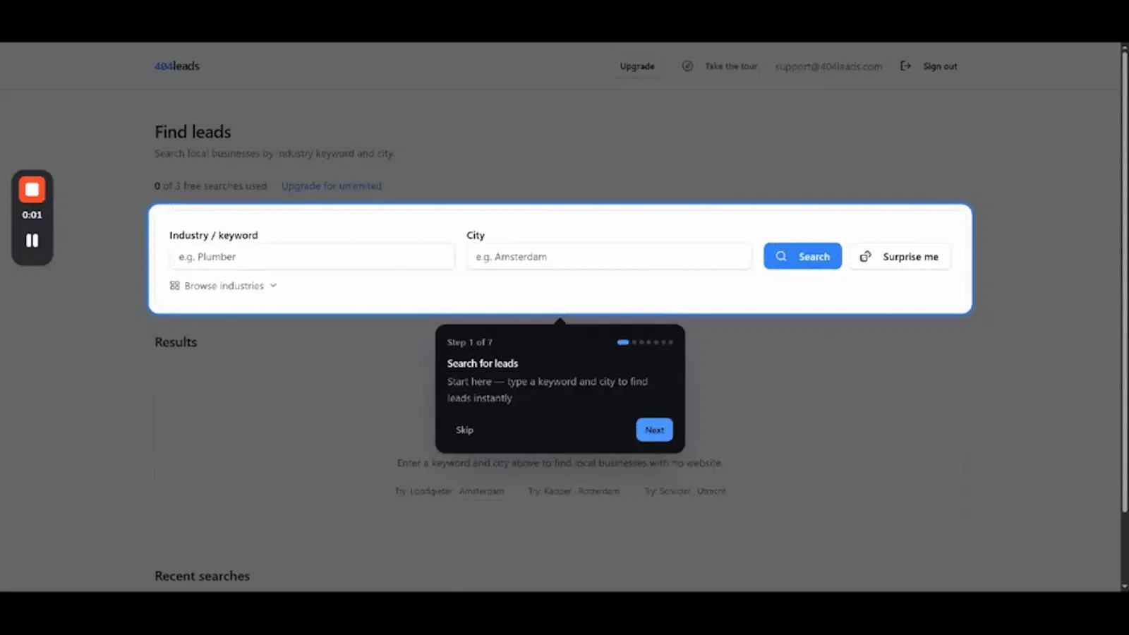 404leads screenshot 1 (video preview)