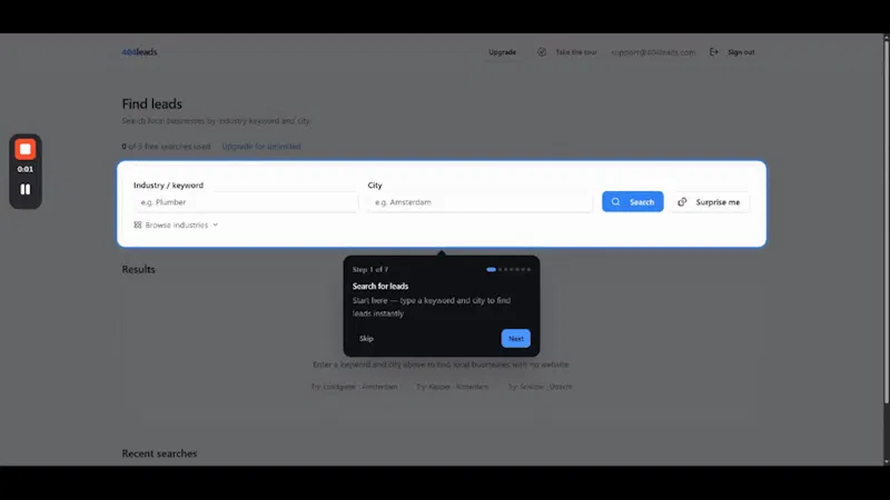 404leads screenshot 1 (video preview)