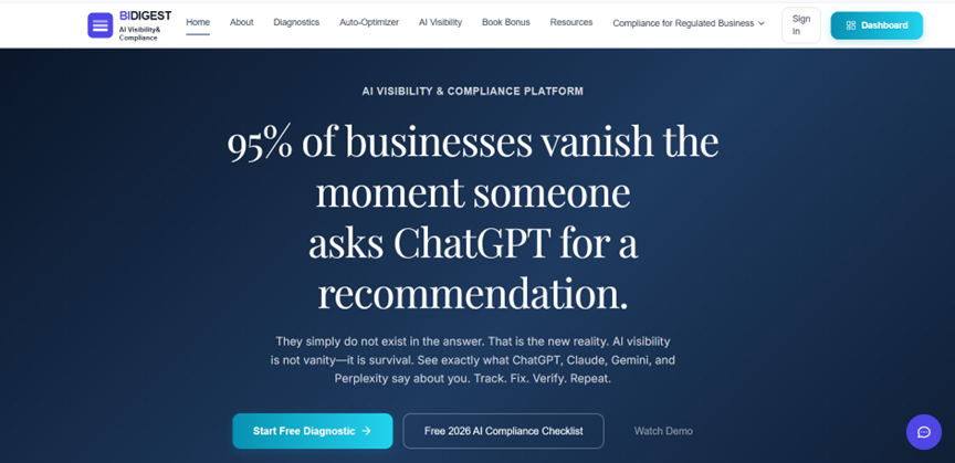 BIDigest - Main product screenshot demonstrating key features and user interface