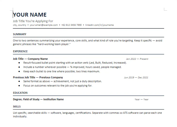 ATS-Friendly Resume Template Pack gallery image