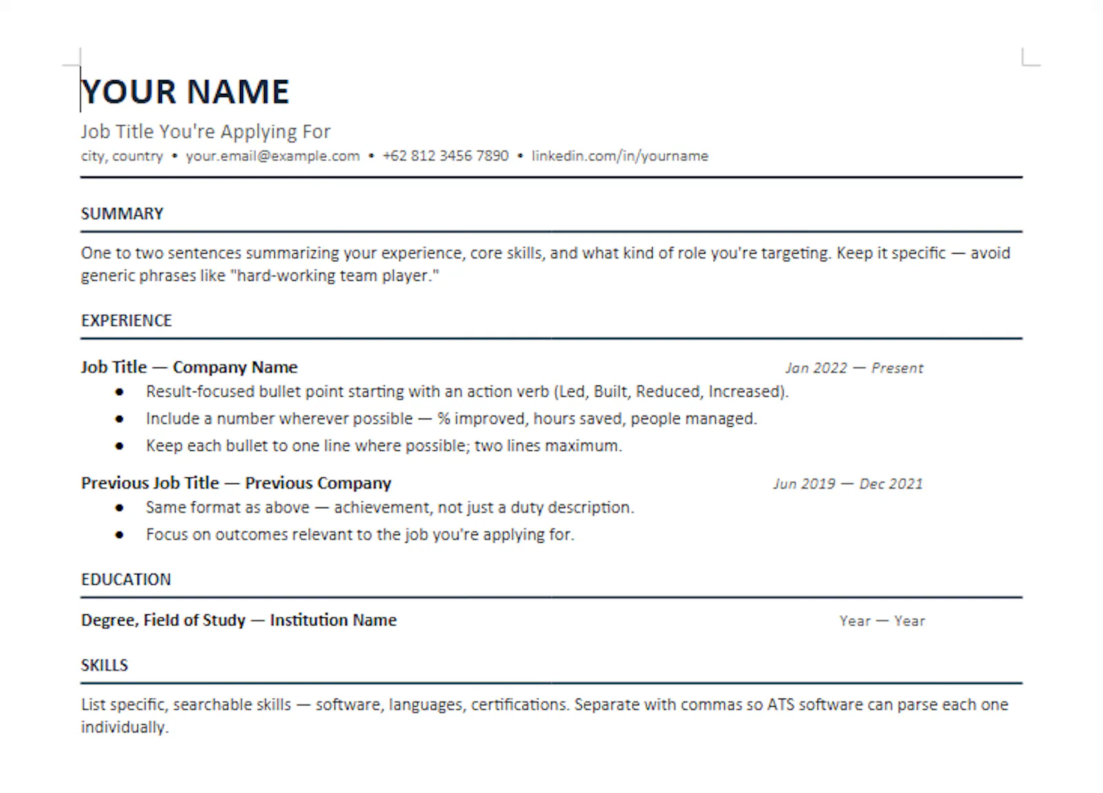 ATS-Friendly Resume Template Pack screenshot 2