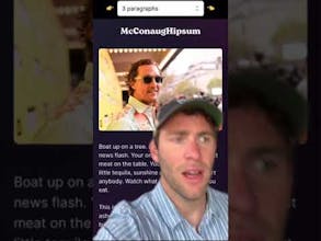 McConaugHipsum gallery image