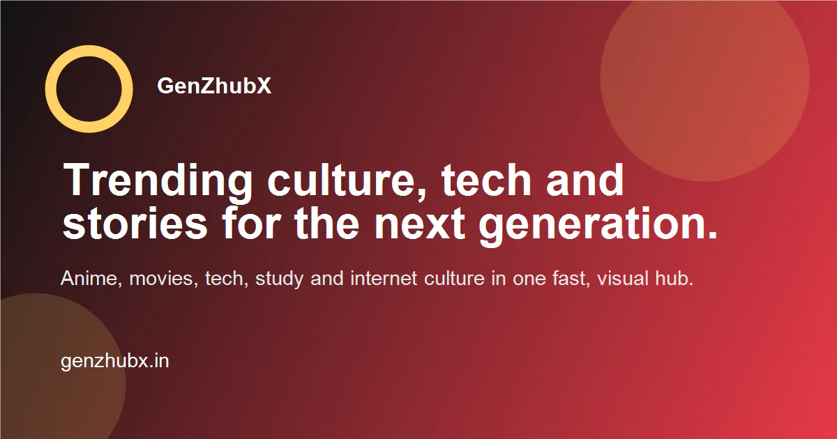 GenZhubX 제품 배너