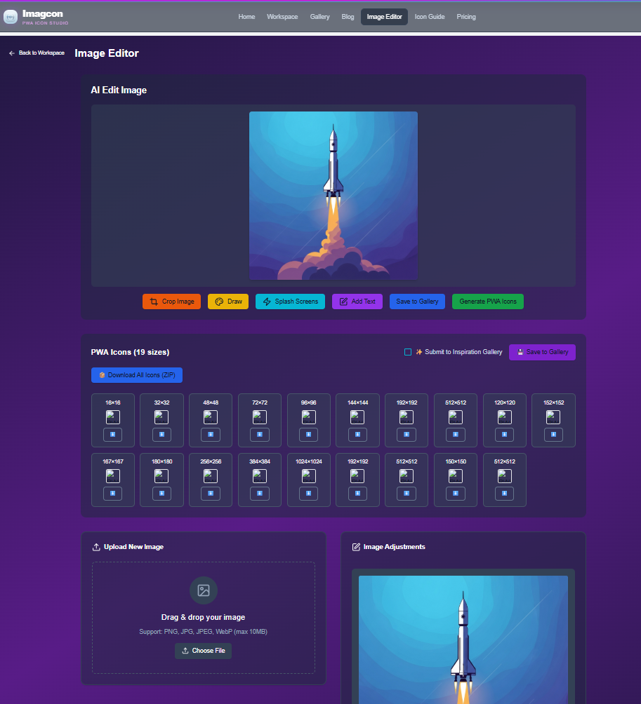 Imagcon - Screenshot 2 showing product features and functionality