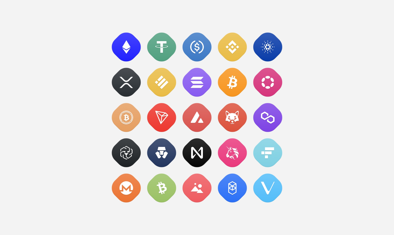 Webfont Lib'de 600 kripto para simgesi - Webfont kripto para simgeleri, SVG simgeleri ve Figma bileşeni. medya 7