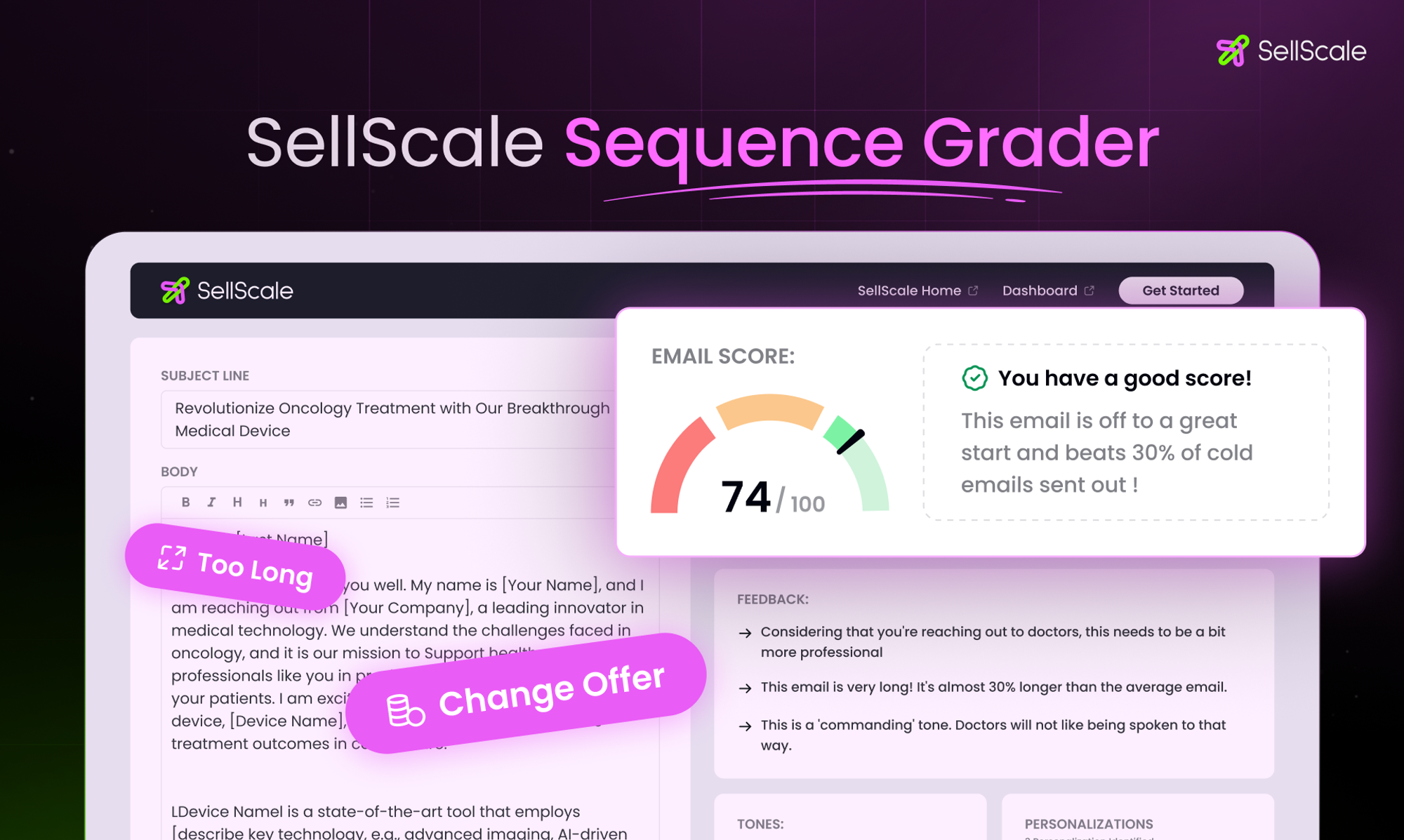 SellScale Email Grader