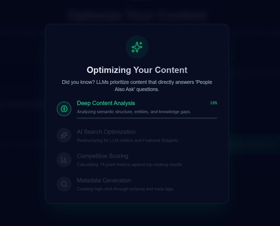 Aifyx: Get Your Content Cited by AI - Screenshot 5 showing product features and functionality
