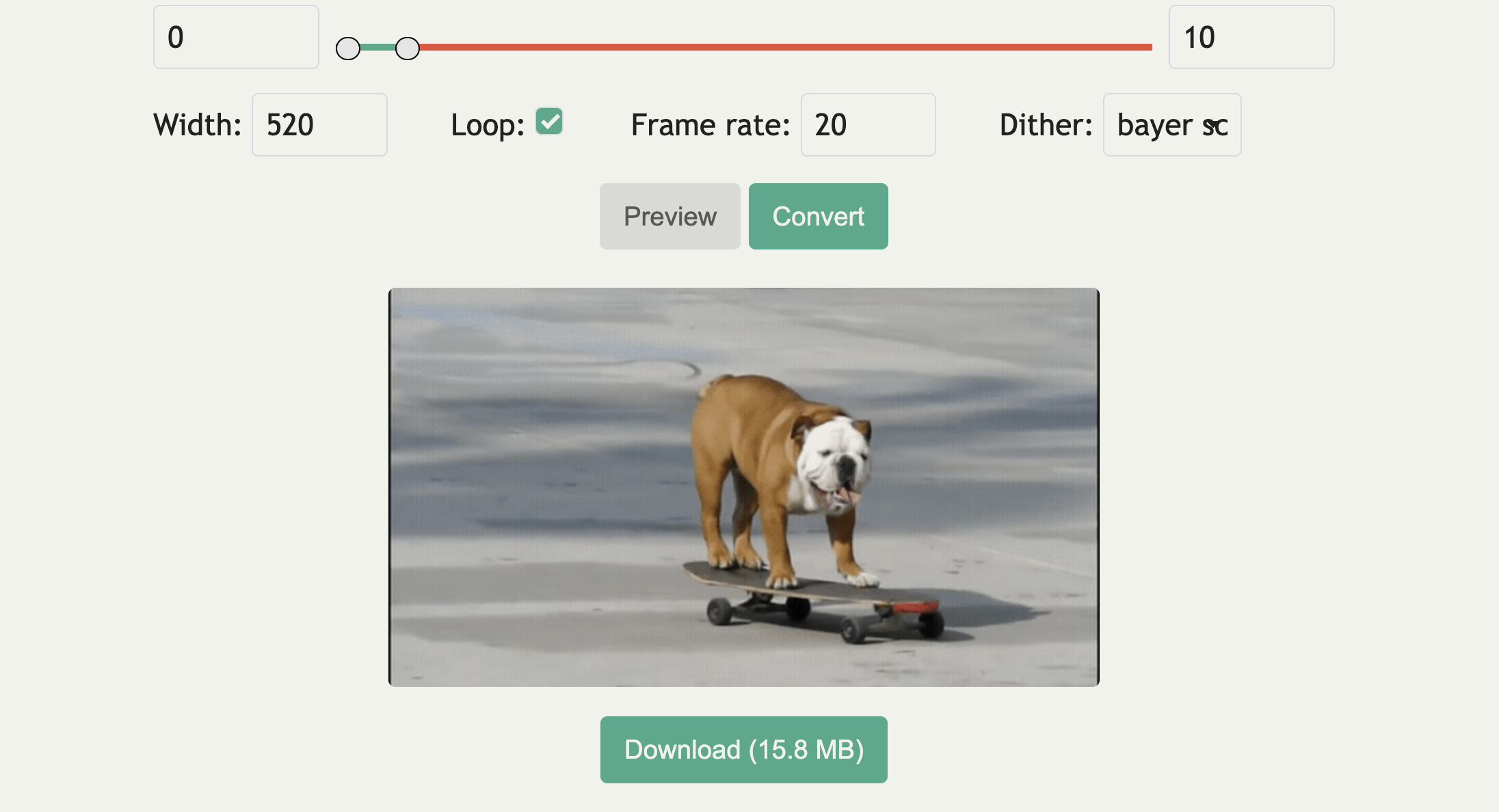 Youtube to GIF - WASM based gallery image