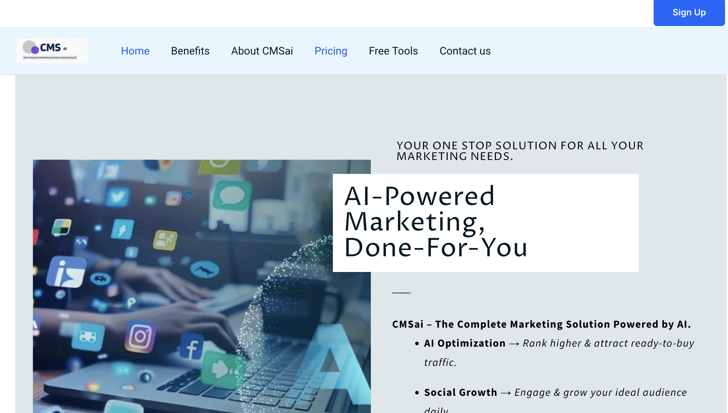وسائط cmsai.net - الحل التسويقي الكامل مدعوم من الذكاء الاصطناعي 3