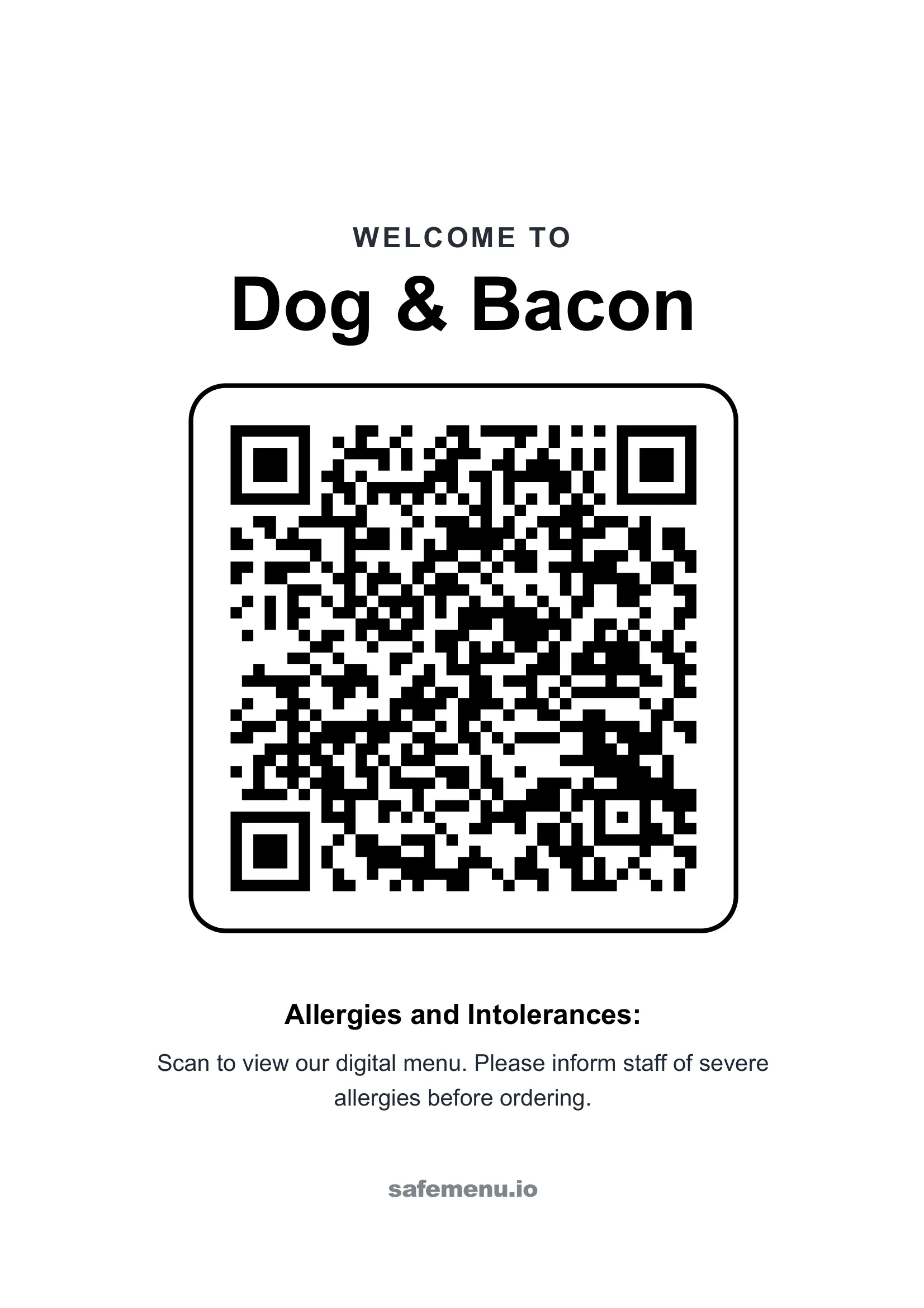 Safemenu - Digital Menu, Allergen Filter gallery image