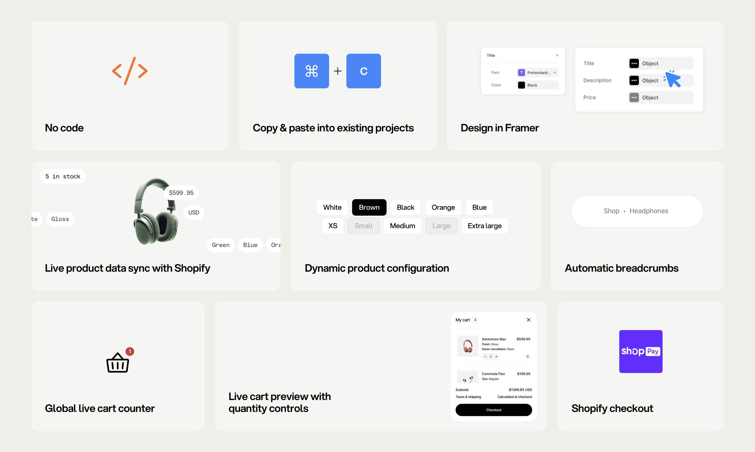 Framer Commerce media 4