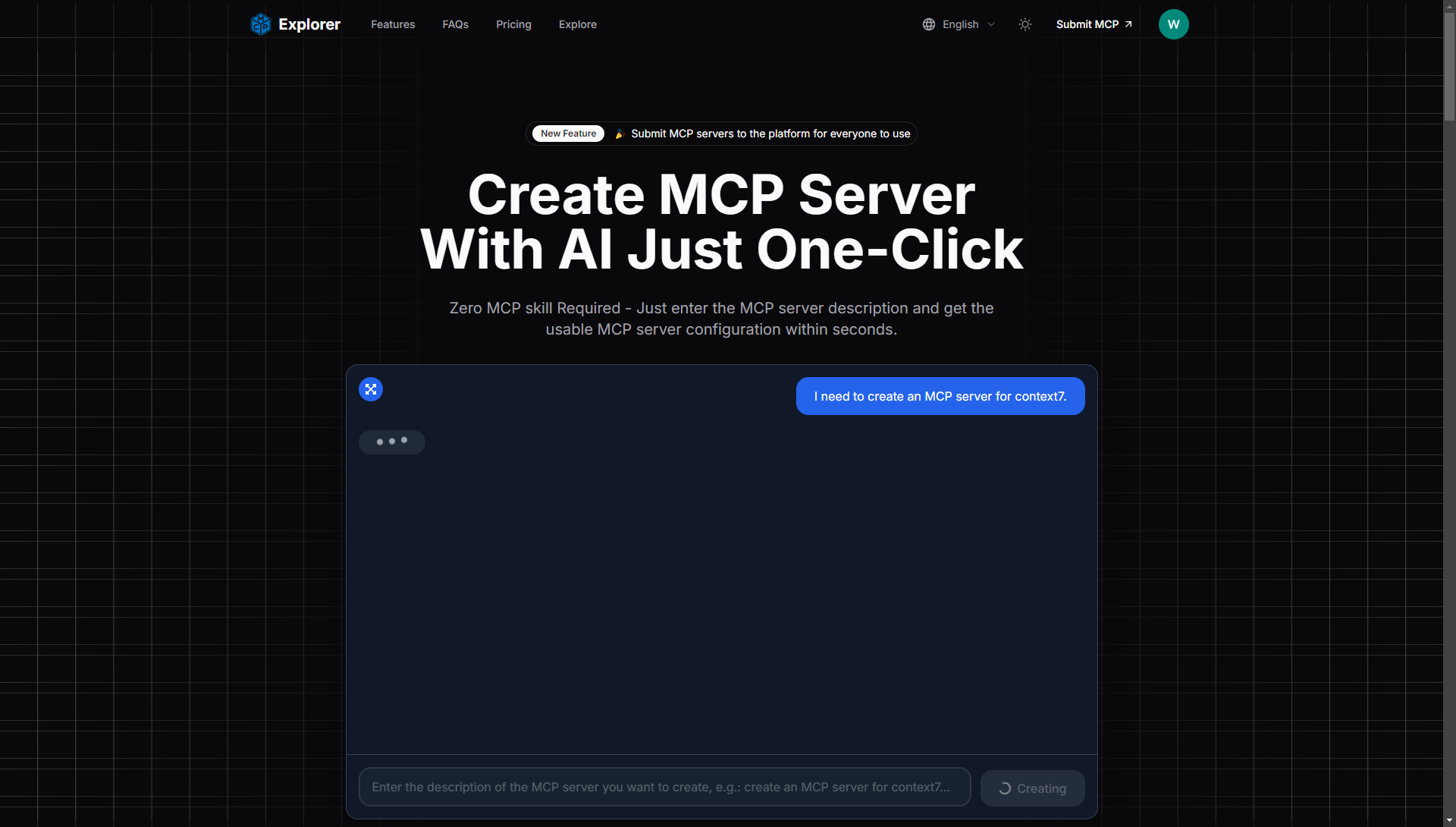 MCP Explorer - 🚀 Crea server MCP con AI solo un clic. media 2