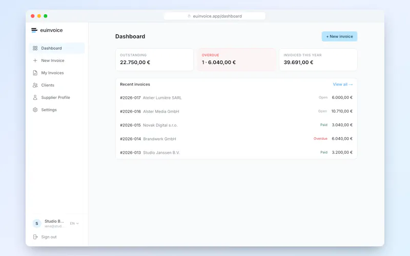 euinvoice.app screenshot 3