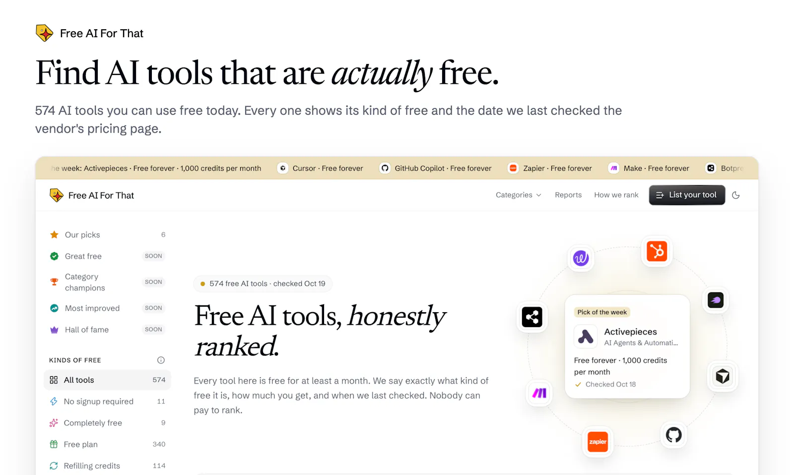 Free AI For That screenshot 1