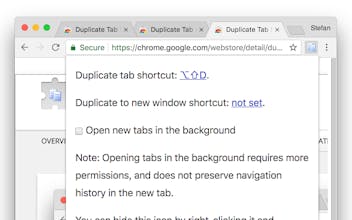 Duplicate Tab Shortcut gallery image