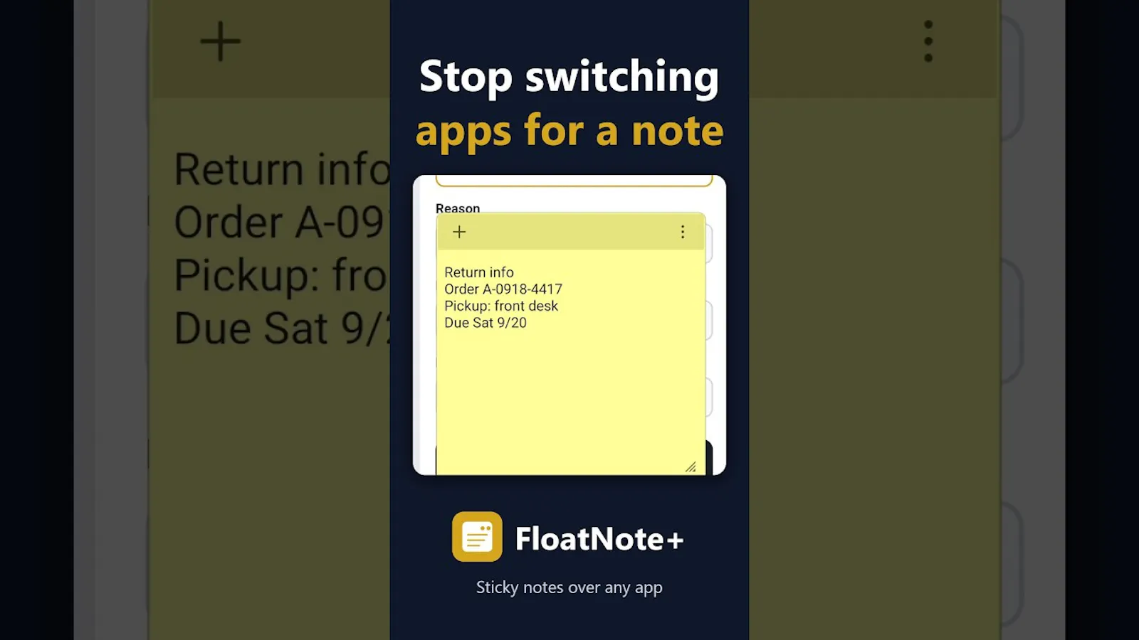 FloatNote+ screenshot 1 (video preview)