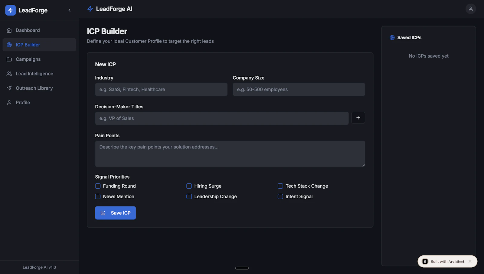 LeadForge AI by Lyzr screenshot 2