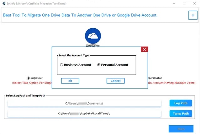 EasyTeTools Pvt.Ltd - Beste tool om OneDrive -gegevens te back -ups van een andere OneDrive media 2