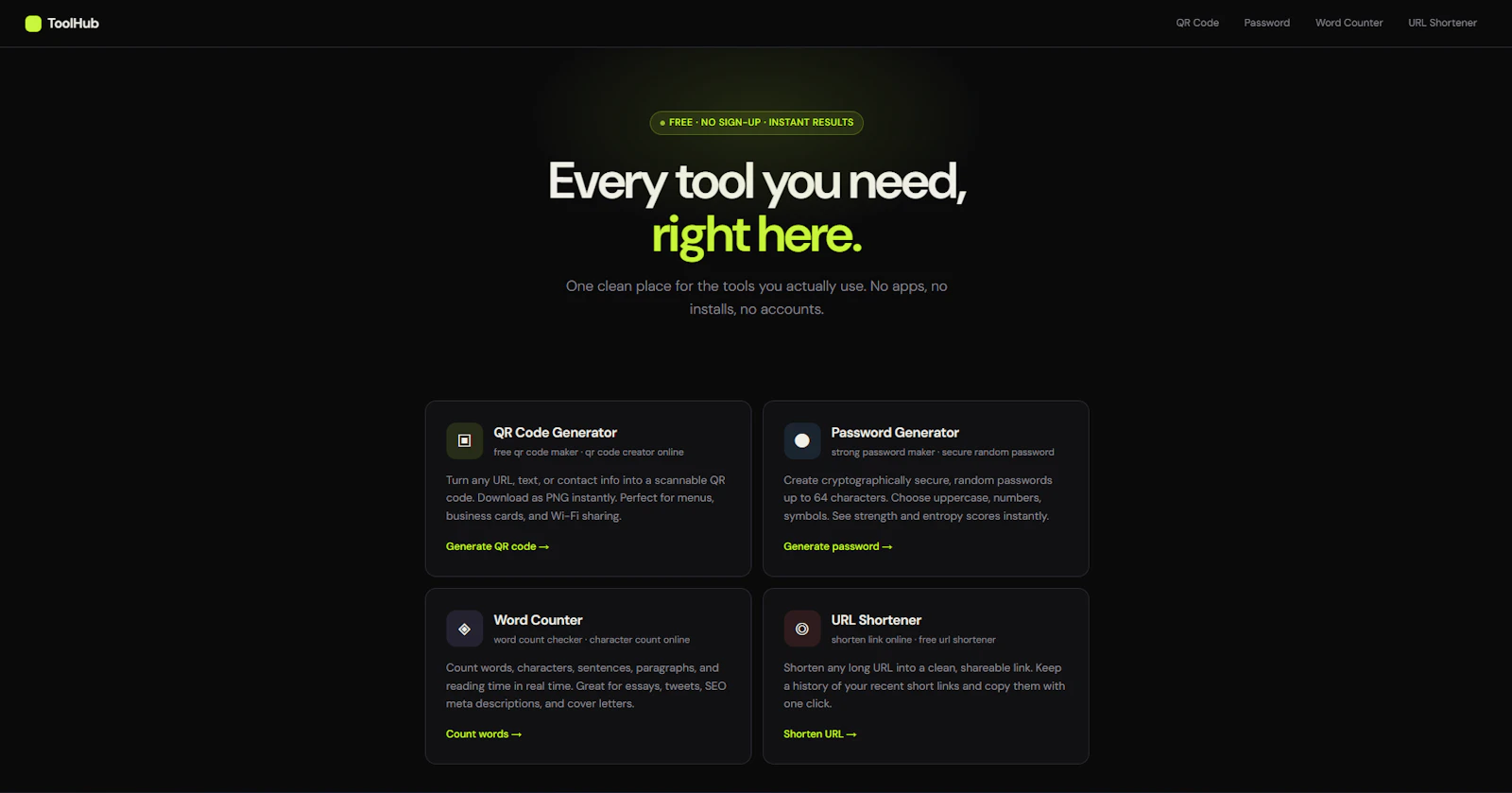 ToolHub screenshot 1