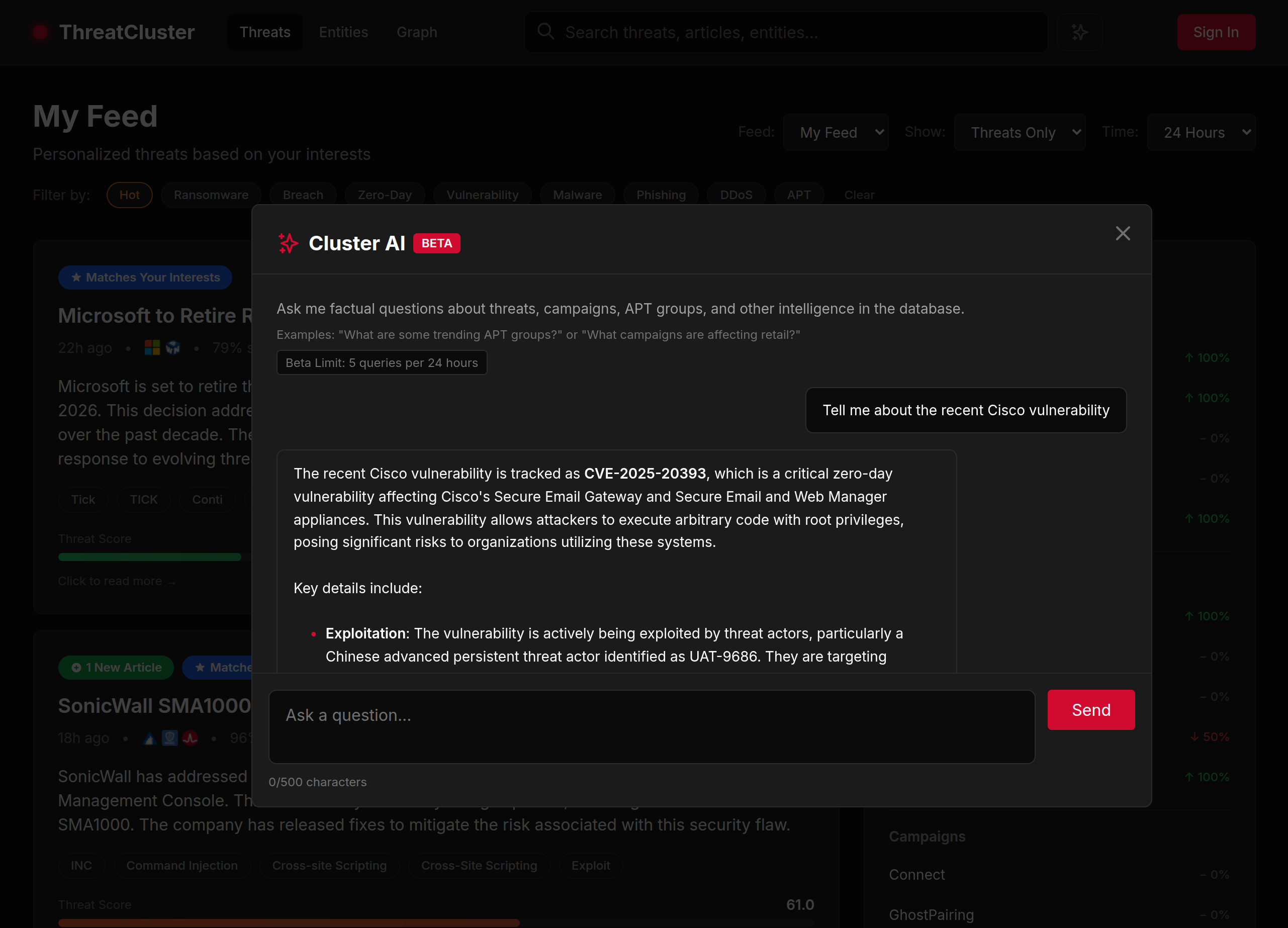 ThreatCluster gallery image
