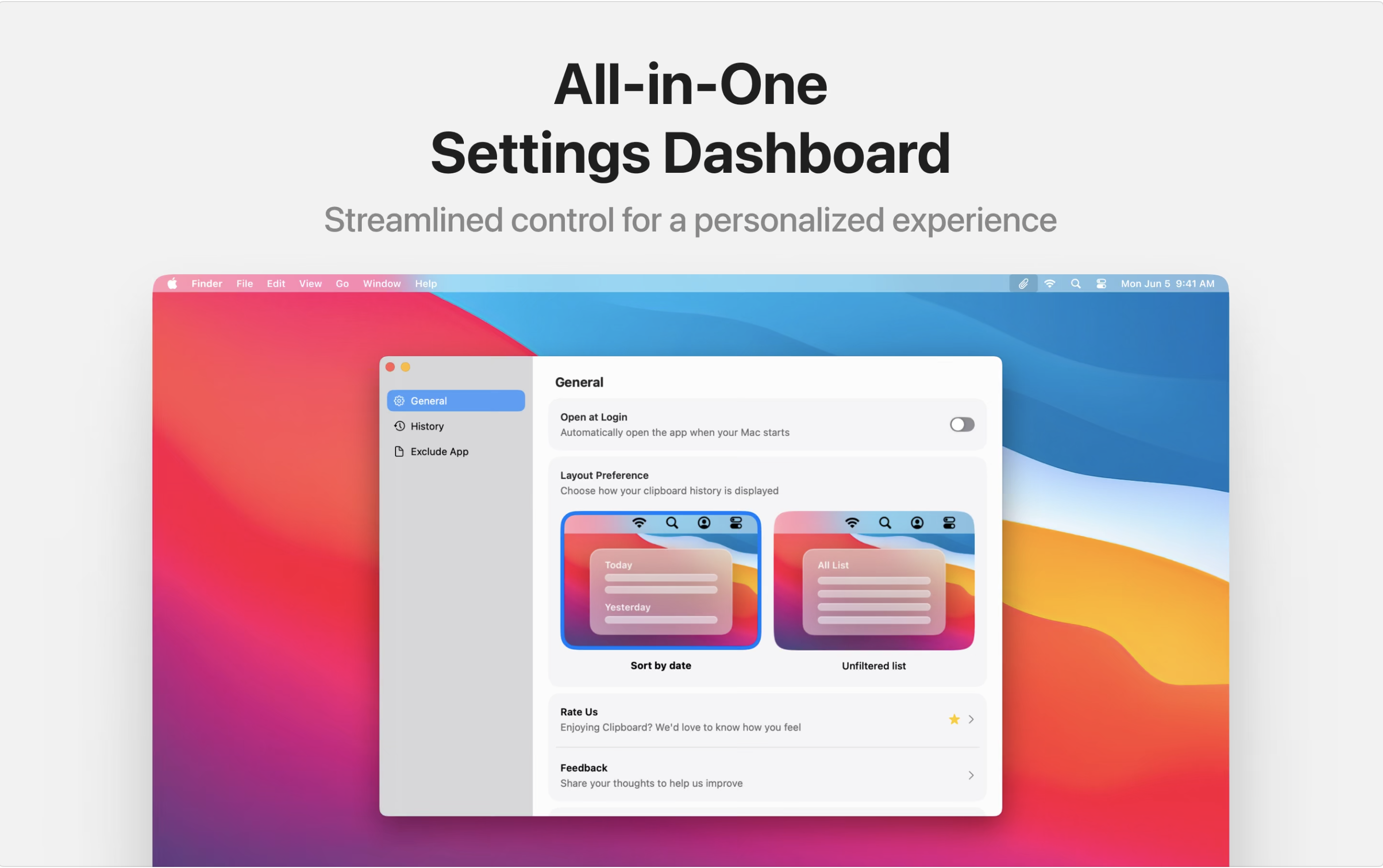 Clipsync - Synchroniseer, beheer en verbetert uw klembord op Mac media 4