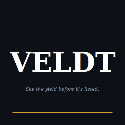 VELDT - See the yield before it's listed