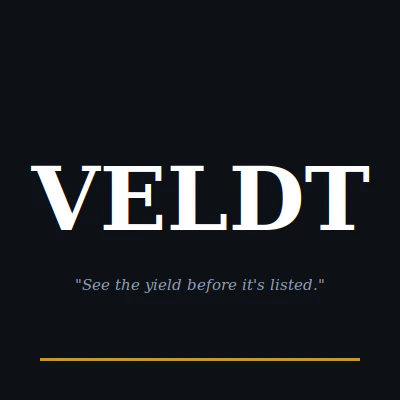 VELDT - See the yield before it's listed logo