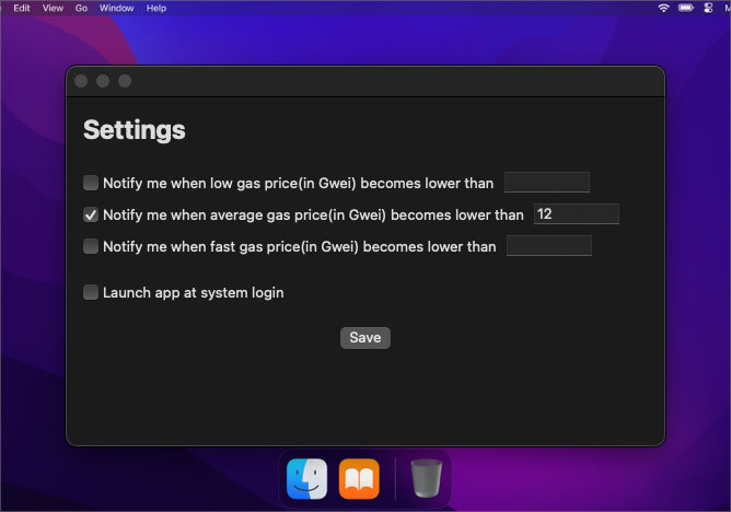 ETH Gas Alert gallery image