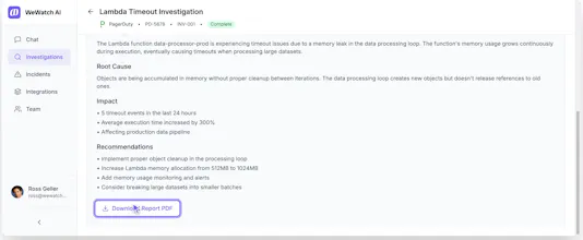 WeWatch AI - Investigate alerts faster gallery image