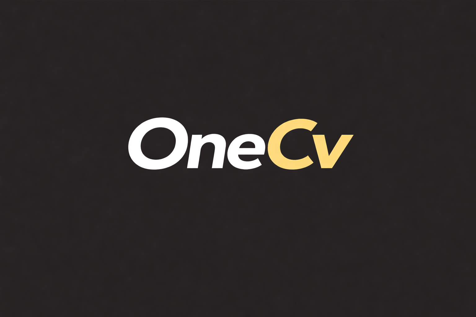 One Cv - Product Hunt launch logo and brand identity