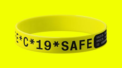 COVID-19 wristband for recovered gallery image